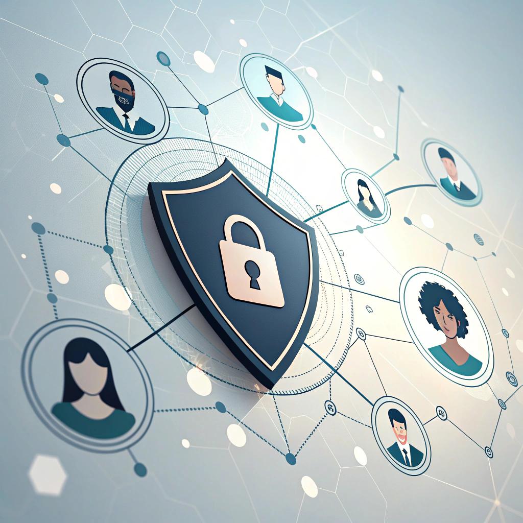 Diagramm eines Personal Information Management Systems (PIMS) mit Verbindung zu verschiedenen Websites