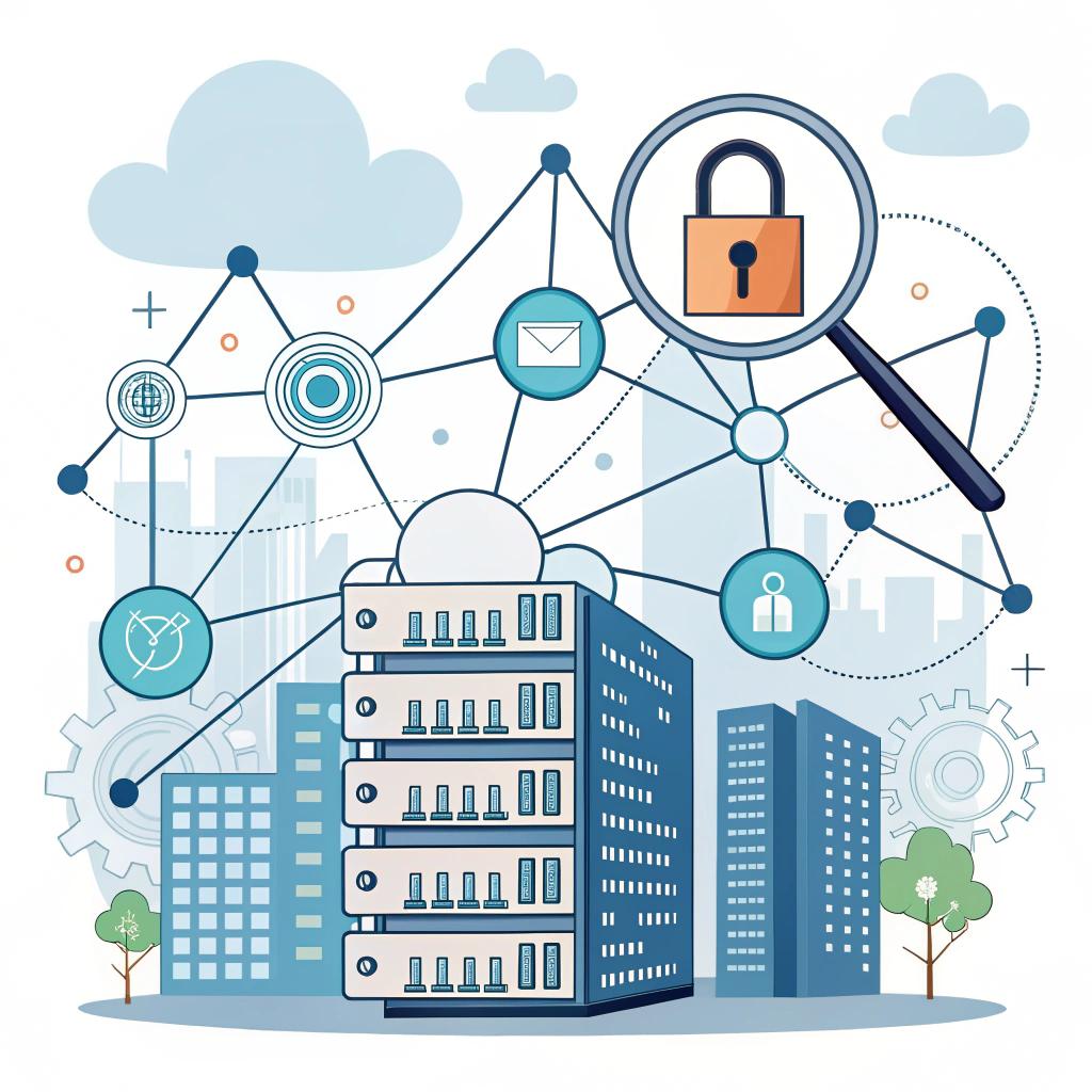 Checkliste und Zahnräder als Symbole für Best Practices und Implementierung von Open Source KI